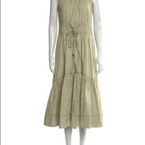 Proenza Schouler Light Olive Midi Dress